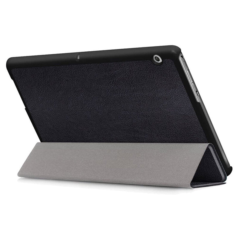Laptop, Telefoane si Tablete - Tablete si accesorii tablete - Accesorii Tablete - Huse tablete - Husa flip pentru Samsung Galaxy Tab S6 Lite, piele ecologica neagra - Infinity.ro
