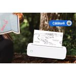 PC, gaming si accesorii - Imprimante, scanere & consumabile - Imprimante - Imprimante termice - Imprimanta termica pentru tatuaje, fara fir, nu necesita tus, suporta pana in A4, Bluetooth, USB, foi incluse, alb cocos - Infinity.ro