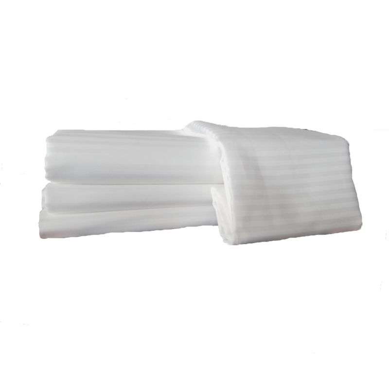 Casa si Gradina - Textile si covoare - Textile bucatarie - Fete de masa - Fata de masa Kotonia Home Hotel - rotunda, diametru 150 cm, Damasc, 100% bumbac, latime dungi 1 cm, alb - Infinity.ro