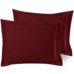 Set 2 fete de perna Kotonia Home Damasc Saten DeLux - 100% bumbac, 70x70 cm, Burgundy