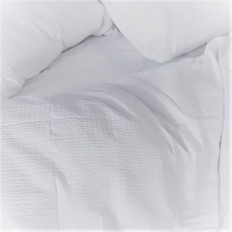 Casa si Gradina - Textile si covoare - Lenjerii de pat - Fete de perna - Set 2 fete de perna Kotonia Home Hotel 100% bumbac, Creponat Ranforce alb, 50x50 cm - Infinity.ro