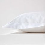 Casa si Gradina - Textile si covoare - Lenjerii de pat - Fete de perna - Set 2 Fete de perna Kotonia Home Hotel - Ranforce Pakistan cu rame decorative Oxford, 100% bumbac,40x40 cm, Alb - Infinity.ro