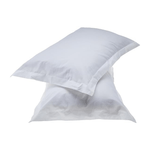 Casa si Gradina - Textile si covoare - Lenjerii de pat - Fete de perna - Set 2 Fete de perna Kotonia Home Hotel - Ranforce Pakistan cu rame decorative Oxford, 100% bumbac,40x40 cm, Alb - Infinity.ro