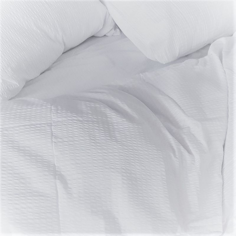 Casa si Gradina - Textile si covoare - Lenjerii de pat - Lenjerii copii - Set Lenjerie de pat Creponat Ranforce, alb, pentru 1 persoana - Infinity.ro