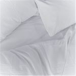 Casa si Gradina - Textile si covoare - Lenjerii de pat - Lenjerii copii - Set Lenjerie de pat Creponat Ranforce, alb, pentru 1 persoana - Infinity.ro