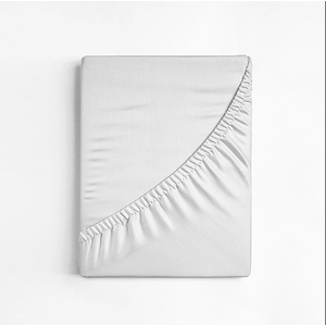 Husa cu elastic pentru pat Kotonia Home Ranforce, 100% bumbac, Alb, 180x200+25 cm