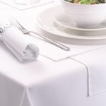 Casa si Gradina - Textile si covoare - Textile bucatarie - Fete de masa - Fata de masa Kotonia Home, Percale, 100% Bumbac, alb, 180×320 cm - Infinity.ro