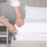Casa si Gradina - Textile si covoare - Lenjerii de pat - Protectie saltea - Husa cu elastic pentru pat Kotonia Home Ranforce, 100% bumbac, Alb, 180x200+25 cm - Infinity.ro