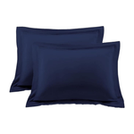 Casa si Gradina - Textile si covoare - Lenjerii de pat - Fete de perna - Set 2 fete de perna Kotonia Home Damasc Saten DeLux - 100% bumbac, 50x70 cm, Bleumarin - Infinity.ro