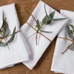 Casa si Gradina - Textile si covoare - Textile bucatarie - Servete si naproane - Set 10 Servete de masa Kotonia Home Hotel, 100% bumbac, percale, Alb, 35×35 cm - Infinity.ro