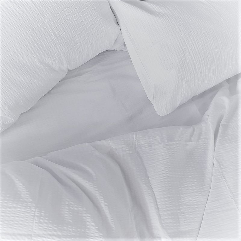 Casa si Gradina - Textile si covoare - Lenjerii de pat - Lenjerii copii - Set Lenjerie de pat Creponat Ranforce, alb, pentru 2 persoane - Infinity.ro