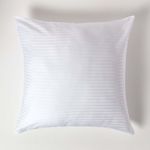 Casa si Gradina - Textile si covoare - Lenjerii de pat - Fete de perna - Set 25 fete de perna Kotonia Home Hotel, 100% bumbac, Damasc cu dungi cu latime de 1 cm, Alb, 40x40 cm - Infinity.ro