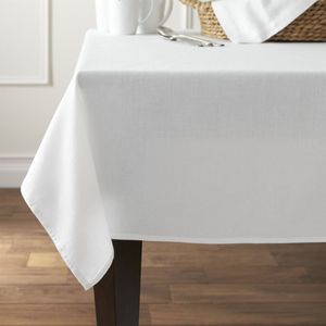 Fata de masa Kotonia Home, Percale, 100% Bumbac, alb, 150×240 cm