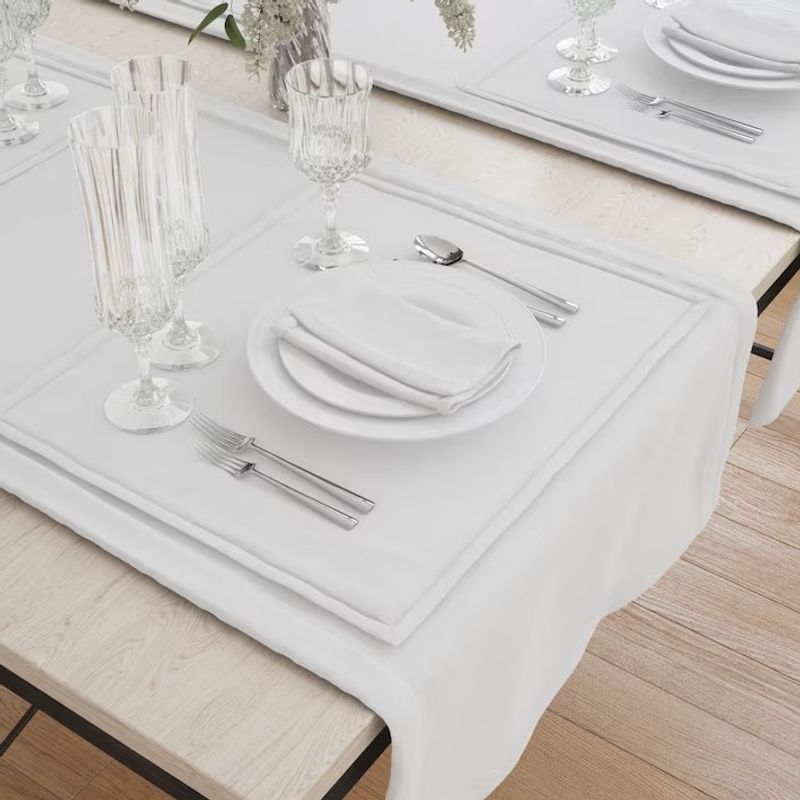 Casa si Gradina - Textile si covoare - Textile bucatarie - Servete si naproane - Napron Kotonia Home uni – 45×145 cm, 100% bumbac , creton alb - Infinity.ro