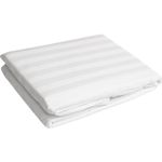 Casa si Gradina - Textile si covoare - Textile bucatarie - Fete de masa - Fata de masa Kotonia Home, damasc, dungi late, 100% Bumbac, alb, 180×320 cm - Infinity.ro