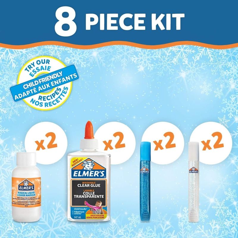 Jucarii, Copii si Bebe - Jucarii si jocuri - Jucarii & jocuri educative - Seturi de artizanat - Elmer's frosty slime kit cu sclipici - Infinity.ro