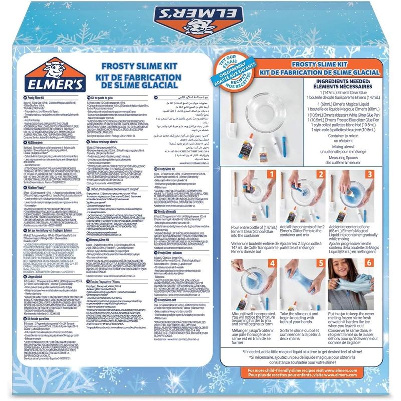Jucarii, Copii si Bebe - Jucarii si jocuri - Jucarii & jocuri educative - Seturi de artizanat - Elmer's frosty slime kit cu sclipici - Infinity.ro