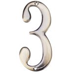 Casa si Gradina - Decoratiuni - Obiecte decorative - Accesorii decorative - Cifra Metalica " 3 " 100 mm x 50 mm Evotools - Infinity.ro
