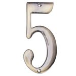 Casa si Gradina - Decoratiuni - Obiecte decorative - Accesorii decorative - Cifra Metalica " 5 " 100 mm x 50 mm Evotools - Infinity.ro