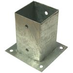 Casa si Gradina - Constructii - Materiale constructii - Elemente pentru armaturi - Baza stalp lemn 101x101x Gr. 2mm EVOTOOLS - Infinity.ro