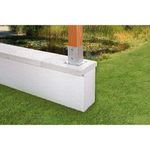 Casa si Gradina - Constructii - Materiale constructii - Elemente pentru armaturi - Baza stalp lemn 101x101x Gr. 2mm EVOTOOLS - Infinity.ro