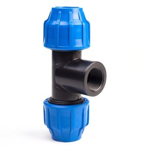 Teu compresiune PEHD PN16 25 x 3/4" FI