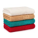 Casa si Gradina - Textile si covoare - Textile baie - Prosoape - Set 4 Prosoape bumbac pakistanez 500g/mp 67x135 cm, cod P51 - Infinity.ro