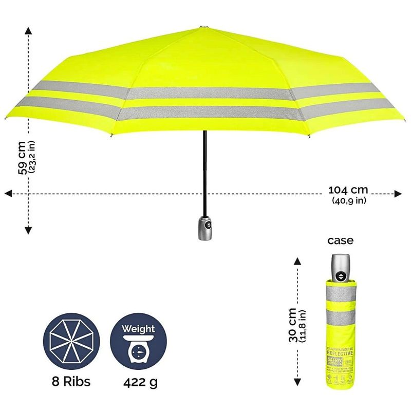 Casa si Gradina - Gradina si terasa - Umbrele si pavilioane - Umbrele - Umbrela galbena reflectorizanta, Perletti, 59x104 cm, colectia Perletti Technology - Infinity.ro