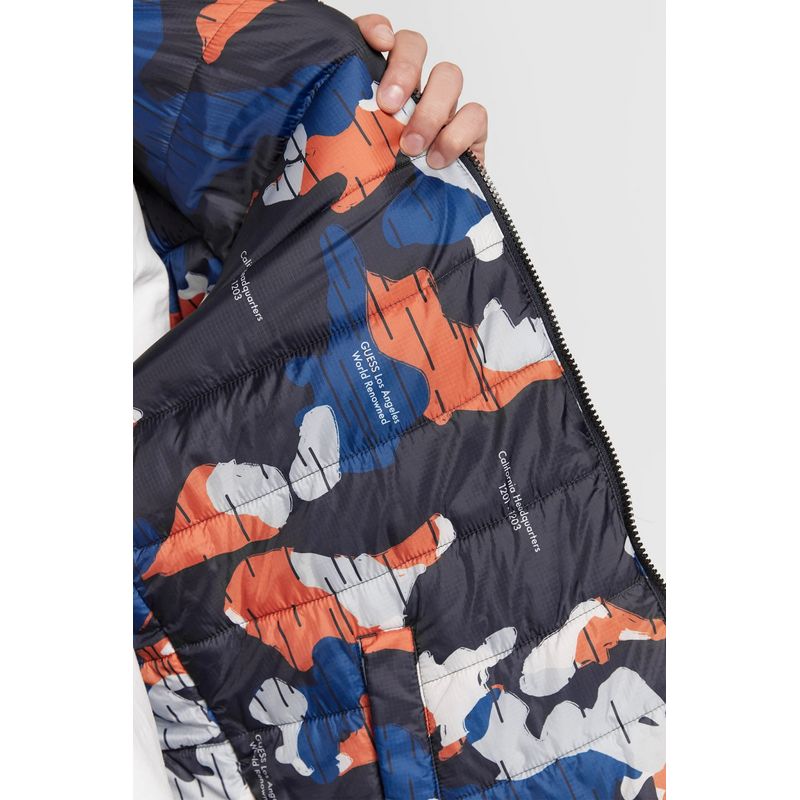 Fashion, accesorii si bijuterii - Barbati - Imbracaminte - Jachete si geci barbati - Geaca Guess Geaca reversibil matlasata M2BL36 S INTL Negru - Infinity.ro