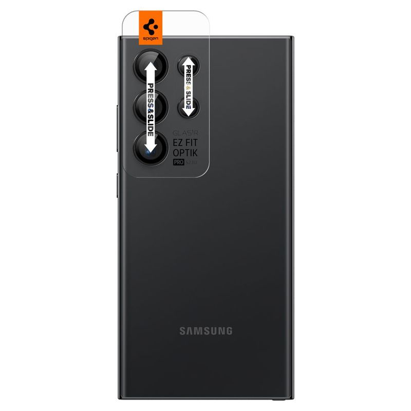 Laptop, Telefoane si Tablete - Telefoane mobile si accesorii - Accesorii Telefoane - Folii protectie telefoane - Glass shield pentru camera Samsung Galaxy S24 Ultra set 2, Heavy Duty, F48, Sticla, Deep Dark - Infinity.ro