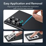Laptop, Telefoane si Tablete - Telefoane mobile si accesorii - Accesorii Telefoane - Folii protectie telefoane - Glass shield pentru camera Samsung Galaxy S24 Ultra set 2, Easy Fit, W38, Protective glass, Deep Dark - Infinity.ro