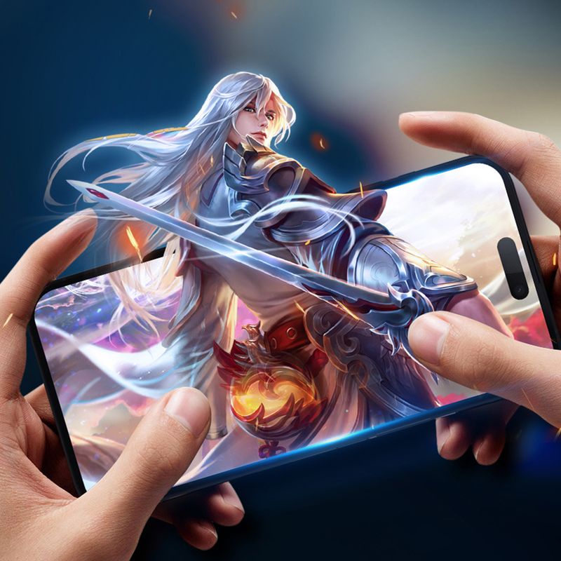 Laptop, Telefoane si Tablete - Telefoane mobile si accesorii - Accesorii Telefoane - Folii protectie telefoane - Glass shield Display pentru iPhone 15 Pro, Long Last, W25, Protective glass, Deep Dark - Infinity.ro