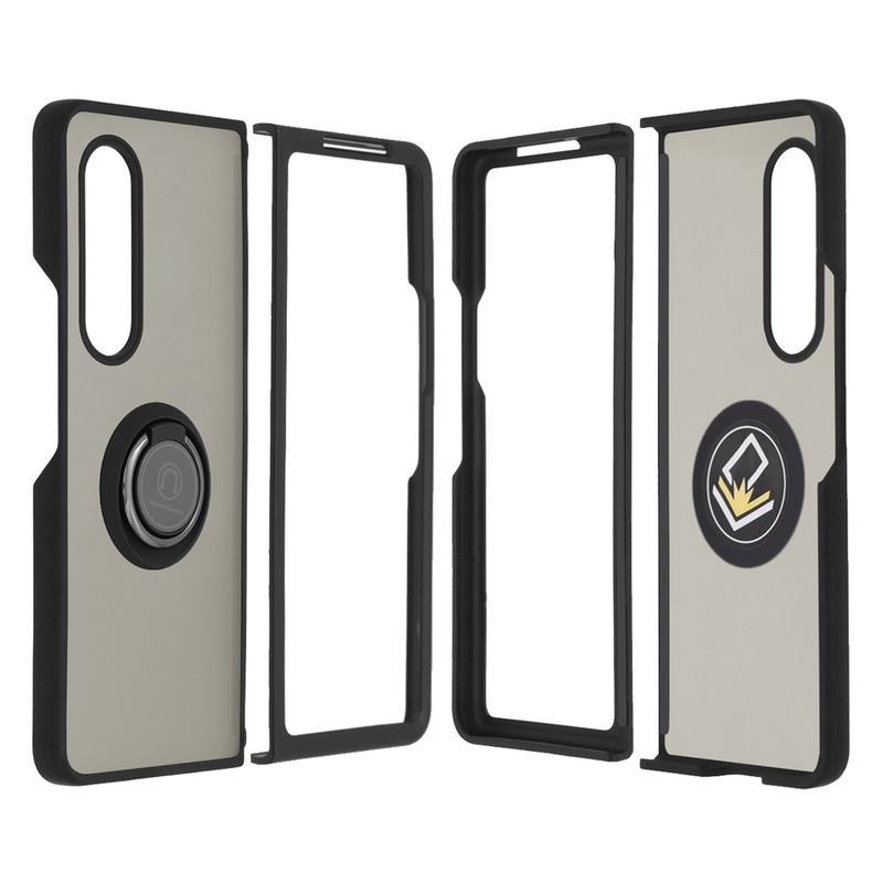Laptop, Telefoane si Tablete - Telefoane mobile si accesorii - Accesorii Telefoane - Huse telefoane - Husa Protectie pentru Samsung Galaxy Z Fold3 5G, Heavy Duty, Glinth, O3657, Metal, Negru - Infinity.ro
