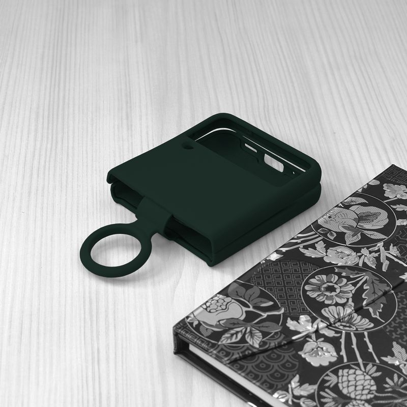 Laptop, Telefoane si Tablete - Telefoane mobile si accesorii - Accesorii Telefoane - Huse telefoane - Husa Protectie pentru Samsung Galaxy Z Flip3 5G, Precision Fit, Soft Edge Silicon Flexe, O3669, Silicon Flex, Dark Verde - Infinity.ro
