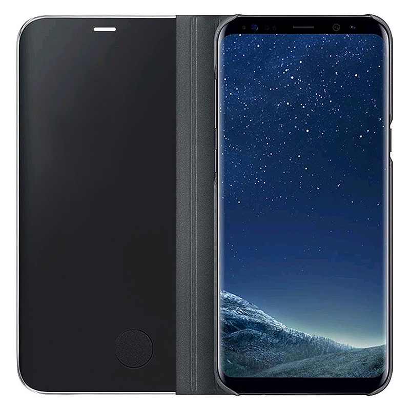 Laptop, Telefoane si Tablete - Telefoane mobile si accesorii - Accesorii Telefoane - Huse telefoane - Husa protectie Clearview, flip, negru, pentru Samsung Galaxy S8 Plus - Infinity.ro