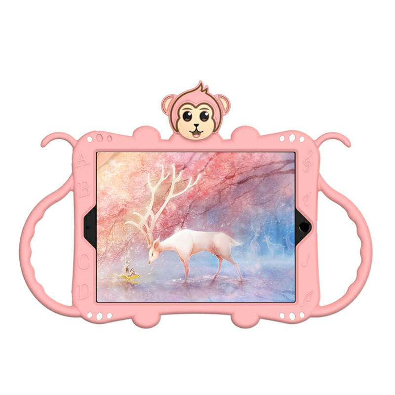 Laptop, Telefoane si Tablete - Tablete si accesorii tablete - Accesorii Tablete - Huse tablete - Roz Pal - Husa de protectie din silicon pentru Apple iPad Air 3 cu curea atasabila si suport tableta - Infinity.ro