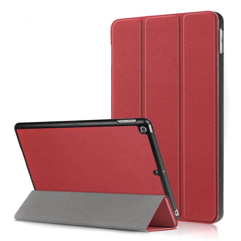 Laptop, Telefoane si Tablete - Tablete si accesorii tablete - Accesorii Tablete - Huse tablete - Husa premium in stil carte pentru iPad Pro 12.9 inch 2021, fabricata din piele ecologica rosie - Infinity.ro