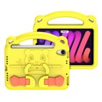 Laptop, Telefoane si Tablete - Tablete si accesorii tablete - Accesorii Tablete - Huse tablete - Invelis de protectie din spuma pentru iPad Mini 6 2021, in culorile galben si negru, cu desen de panda, conceput special pentru copii - Infinity.ro