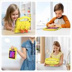 Laptop, Telefoane si Tablete - Tablete si accesorii tablete - Accesorii Tablete - Huse tablete - Invelis de protectie din spuma pentru iPad Mini 6 2021, in culorile galben si negru, cu desen de panda, conceput special pentru copii - Infinity.ro