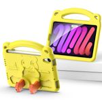 Laptop, Telefoane si Tablete - Tablete si accesorii tablete - Accesorii Tablete - Huse tablete - Invelis de protectie din spuma pentru iPad Mini 6 2021, in culorile galben si negru, cu desen de panda, conceput special pentru copii - Infinity.ro