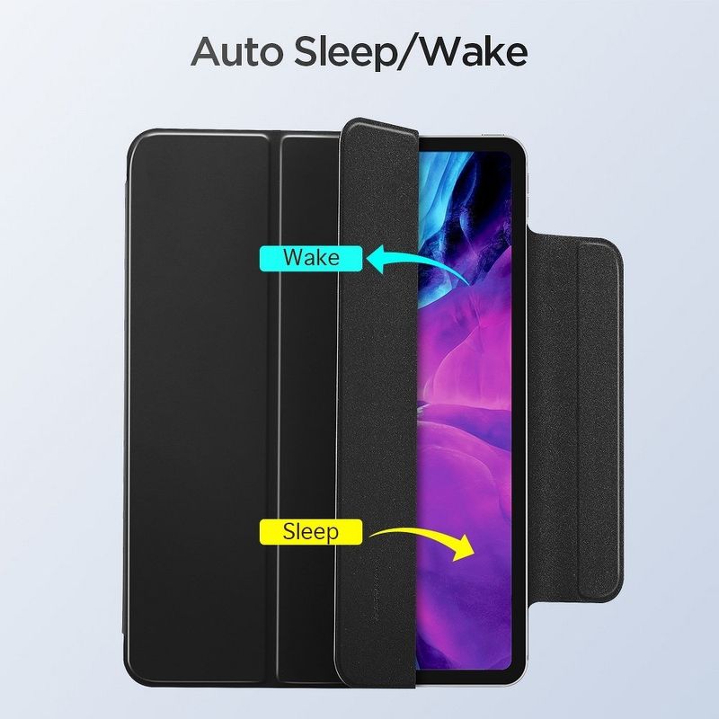 Laptop, Telefoane si Tablete - Tablete si accesorii tablete - Accesorii Tablete - Huse tablete - Protectie flip cover neagra pentru Apple iPad Pro 2018, 11 - Infinity.ro