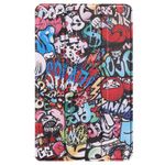 Laptop, Telefoane si Tablete - Tablete si accesorii tablete - Accesorii Tablete - Huse tablete - Protectie eleganta pentru iPad 10.2 inch 2019 - 2021 - husa tip carte din piele ecologica cu model graffiti, disponibila in culori vibrante - Infinity.ro