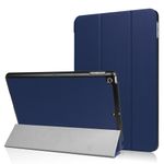 Laptop, Telefoane si Tablete - Tablete si accesorii tablete - Accesorii Tablete - Huse tablete - Husa tip carte pentru iPad 10.2 inch 2019 - 2021, piele ecologica, Albastru - Eleganta si functionalitate combinate intr-o husa tip cart - Infinity.ro