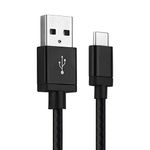 Laptop, Telefoane si Tablete - Telefoane mobile si accesorii - Accesorii Telefoane - Cabluri si adaptoare telefoane - Cablu de incarcare cu mufa USB Type-C, negru, 1m lungime - Infinity.ro