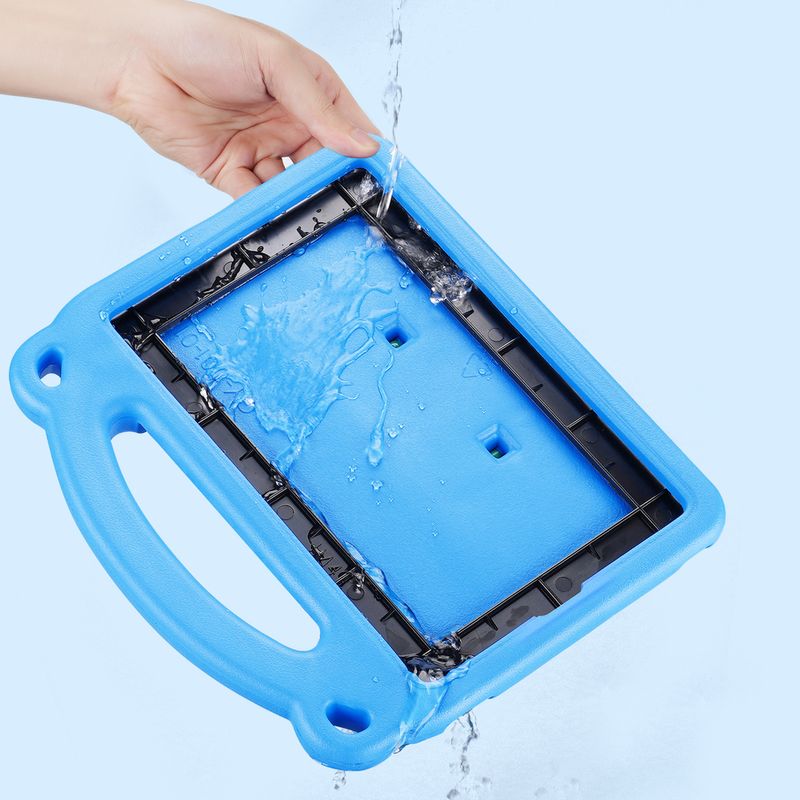 Laptop, Telefoane si Tablete/Tablete si accesorii tablete/Accesorii Tablete/Huse tablete - Husa de protectie din spuma pentru iPad Mini 6 2021 - Stil Panda si culoare Albastru, ideala pentru cei mic - Infinity.ro