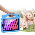 Laptop, Telefoane si Tablete/Tablete si accesorii tablete/Accesorii Tablete/Huse tablete - Husa de protectie din spuma pentru iPad Mini 6 2021 - Stil Panda si culoare Albastru, ideala pentru cei mic - Infinity.ro