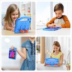 Laptop, Telefoane si Tablete/Tablete si accesorii tablete/Accesorii Tablete/Huse tablete - Husa de protectie din spuma pentru iPad Mini 6 2021 - Stil Panda si culoare Albastru, ideala pentru cei mic - Infinity.ro