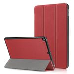 Laptop, Telefoane si Tablete/Tablete si accesorii tablete/Accesorii Tablete/Huse tablete - Protectie eleganta in stil carte pentru iPad Mini 6 (2021) - Husa din piele ecologica rosie - Infinity.ro