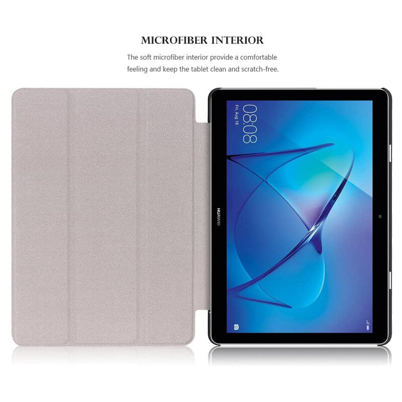 Laptop, Telefoane si Tablete - Tablete si accesorii tablete - Accesorii Tablete - Huse tablete - Husa flip din piele ecologica pentru Huawei MatePad Pro 11 2022, design de birou, albastru - Stil si functionalitate combinate pentru tableta ta - Infinity.ro