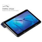 Laptop, Telefoane si Tablete - Tablete si accesorii tablete - Accesorii Tablete - Huse tablete - Husa flip din piele ecologica pentru Huawei MatePad Pro 11 2022, design de birou, albastru - Stil si functionalitate combinate pentru tableta ta - Infinity.ro